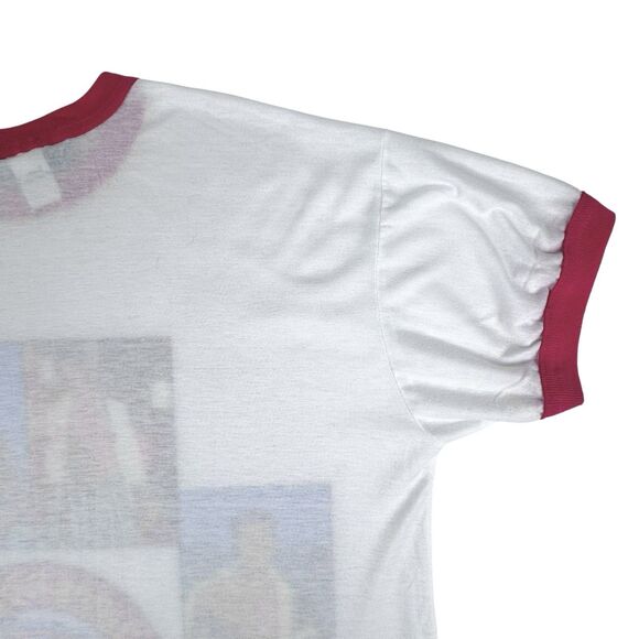 Vintage 90s Chippendales Stripper Sleep Shirt Pink Ringer Tee Single Stitch USA - Picture 8 of 16